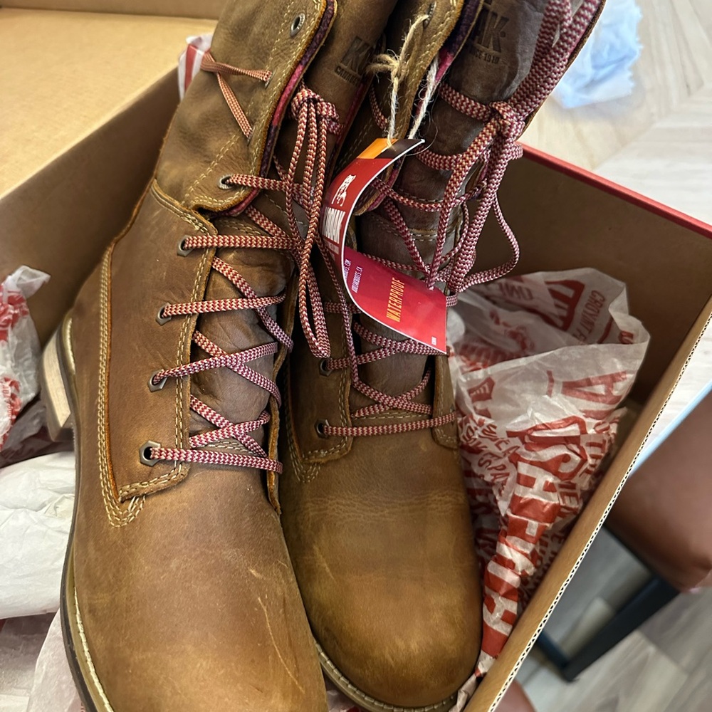 Kodak Tan Lace Up Boots